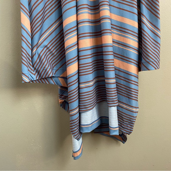 PrAna Saxon Athletic Dress in Red Clay Stripe Crossover - Picture 9 of 16